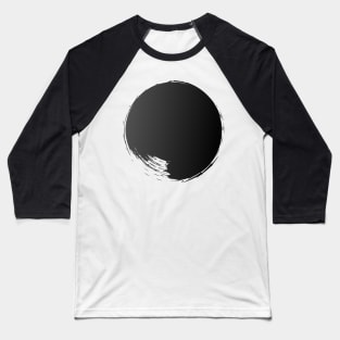 Infinite #1 Black on White Digital Art Baseball T-Shirt